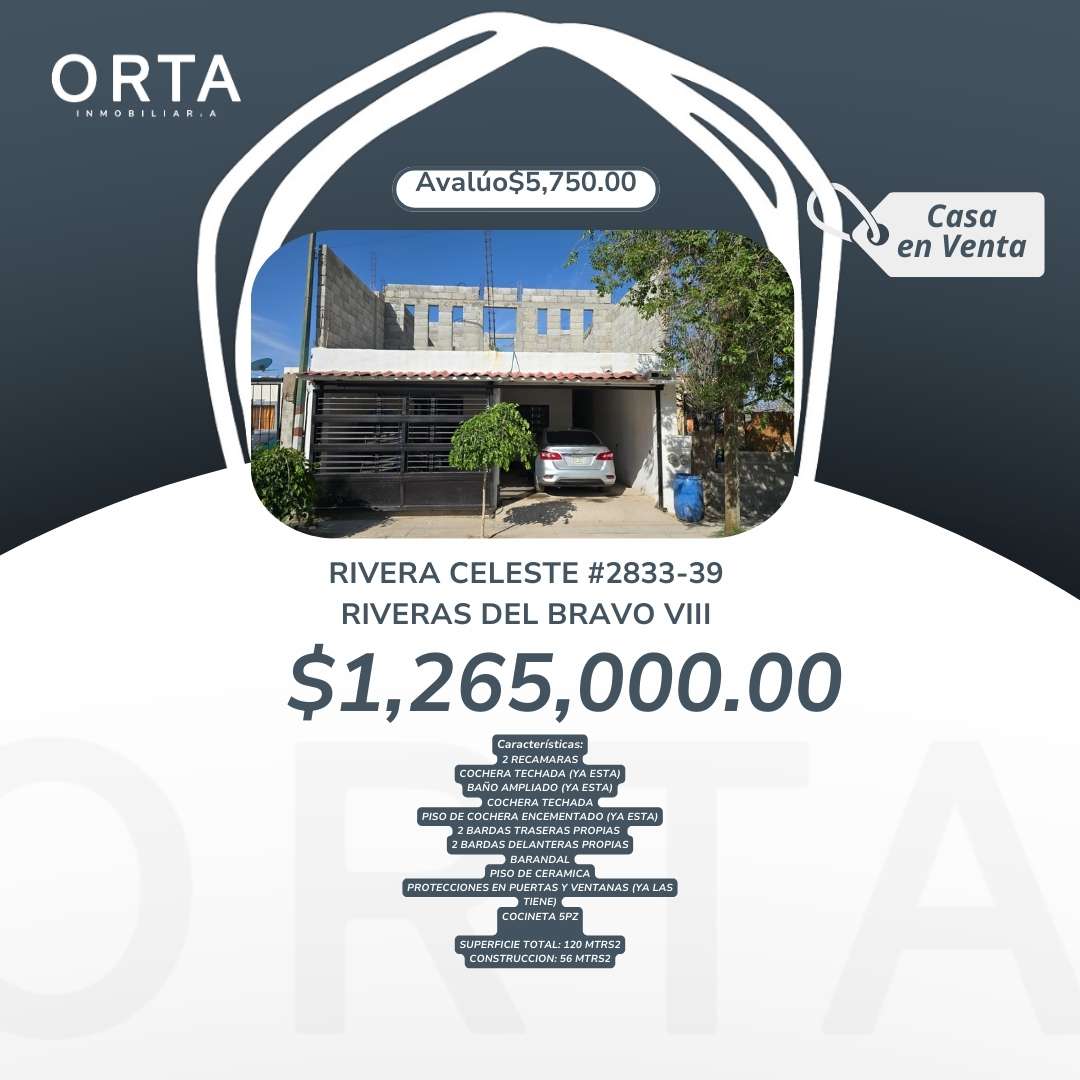 RIVERA DEL CELESTE #2833-39